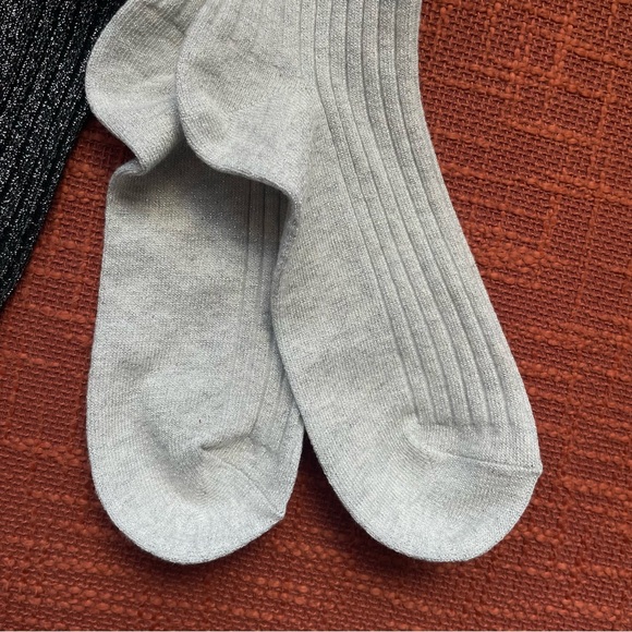 Anthropologie Ribbed Lurex Trouser Socks Set of Two OS NWT - Picture 6 of 9